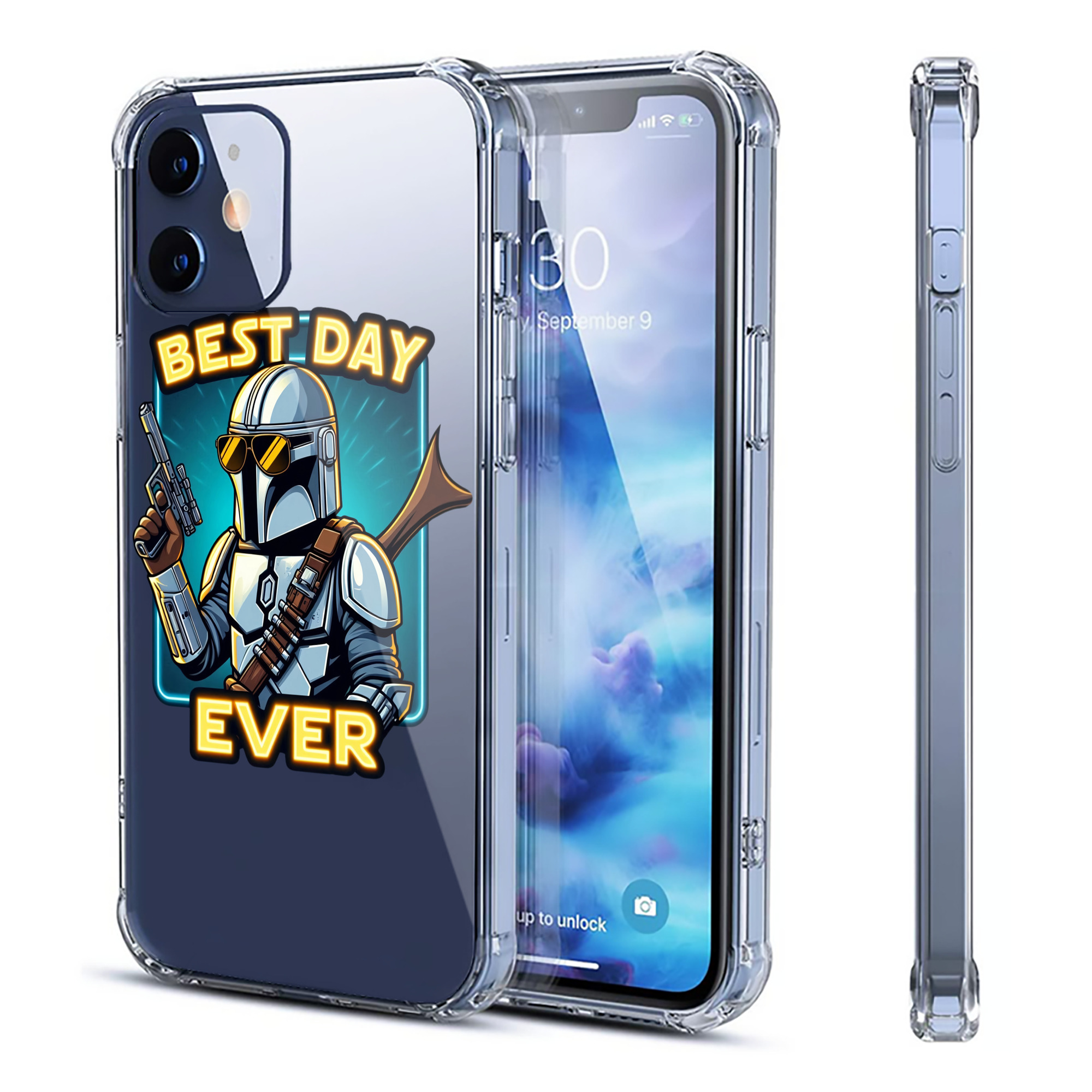 （画像用） スター・ウォーズ Star Wars 【iPhone 12シリーズ対応】透明スマホケース（クリアソフトケース）